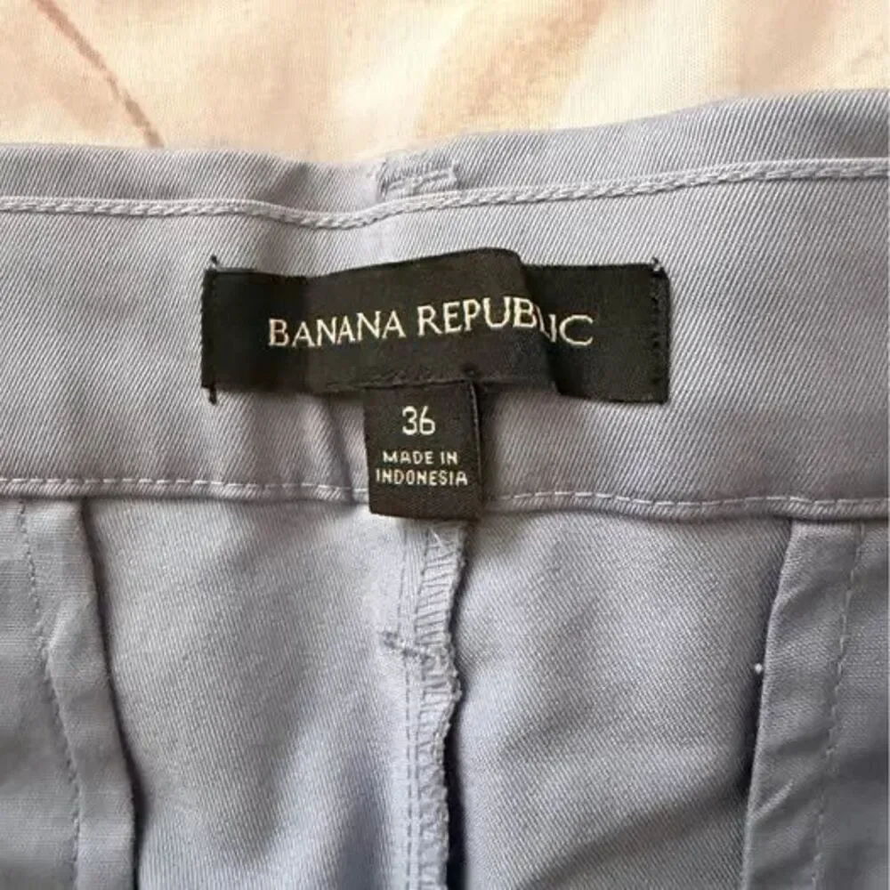 NWT Banana Republic Men's Stretch Chino Shorts - Light Blue (Size 36)